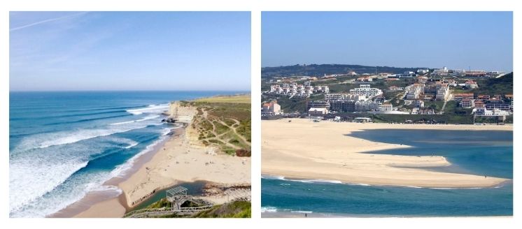 Playas para hacer surf en Ericeira y Foz do Arelho, Portugal.