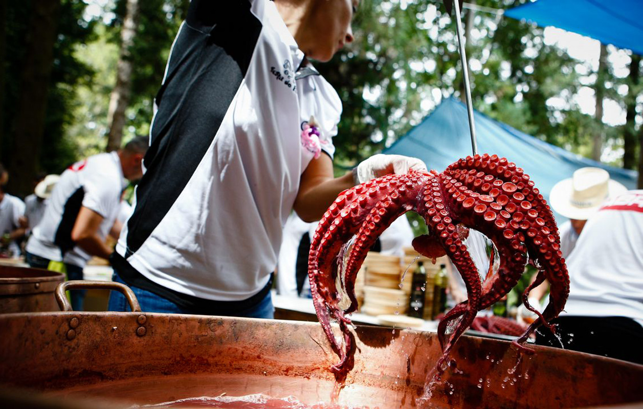 Fiestas del pulpo en Galicia