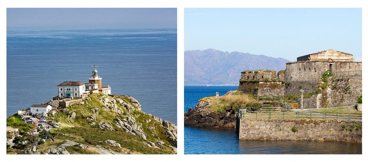 Cabo de Finisterre y Castillo de San Carlos